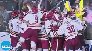 Boston College scores in OT to advance to the Frozen Four [upl. by Paapanen]