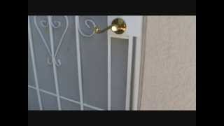 Installing weatherstripping on a security screen doorPart 3 [upl. by Archy]