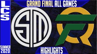 TSM vs FLY Highlights ALL GAMES  LCS GRAND FINAL Playoffs Summer 2020  Team Solomid vs FlyQuest [upl. by Anelrats75]