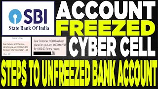 My SBI Bank Account was Freezed By Cyber Cell  How I Unfreezed My Bank Account  Step by Step [upl. by Acimaj936]