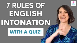 7 Rules for INTONATION IN ENGLISH ESL Pronunciation Lessons Quiz [upl. by Adair]