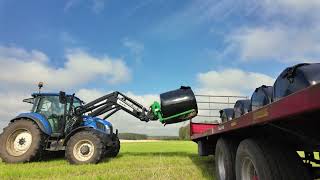 Spring Barley and 2nd cut silage near Eglinton park Irvine [upl. by Ttirb34]