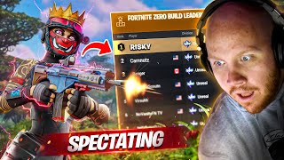 SPECTATING THE 1 ZERO BUILD SWEAT IN FORTNITE [upl. by Ameerak]