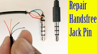 How to repair fix handsfree headset earphone jack pin speaker not working [upl. by Votaw]