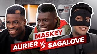 SERGE AURIER vs SAGA LOVE  MASKEY – Ptit Delire Show [upl. by Kazmirci]