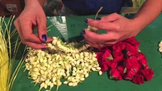 How to make Thai Jasmine Garland [upl. by Adnamma]