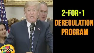 President Trump Participates to Update on His 2for1 Deregulation Program  Mango News [upl. by Leifeste437]