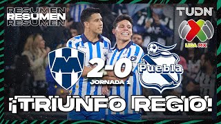 HIGHLIGHTS  Monterrey 20 Puebla  Liga Mx  CL2024 J1  TUDN [upl. by Ydnik]