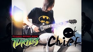 Chief  Teenage Mutant Ninja Turtles 2003s Theme Guitar Cover feat Crazy Ninja [upl. by Bentlee]