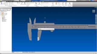 AUTODESK INVENTOR Calibrador del videotutorial descargable compartido completo entrega 004 [upl. by Eveneg]