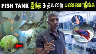 இந்த 3 தப்பை பண்ணாதீங்க  How to Maintain Fish Tank Tamil  Aquarium tips for Beginners Fish Tank [upl. by Kampmeier]