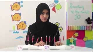 Urdu  Math Activity  Rounding to the Nearest Ten  Lesson Demo  Homeschooling Hindi اردو [upl. by Orgalim]