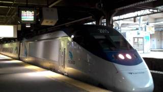 Amtrak Acela Express with Horn Action [upl. by Needan]