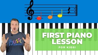 Easy First Piano Lesson  For Kids [upl. by Wagshul]