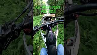 Its ALL WHEEL DRIVE  AWD dirt bike  Christini AWD 250cc big wheel [upl. by Alohs]