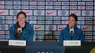 WORLD CUP TRAINING CAMP MEDIA AVAILABILITY Kelley OHara amp Andi Sullivan  July 18 2023 [upl. by Irac121]