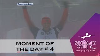 Day 4  Biathlon moment of the day  Sochi 2014 Paralympic Winter Games [upl. by Curcio]