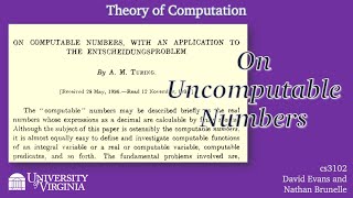 On Uncomputable Numbers [upl. by Thatch]