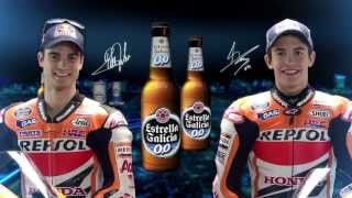 Estrella Galicia 00 2013  Cortinilla patrocinio MotoGP [upl. by Ecirtap299]