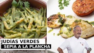 JUDÍAS y SEPIA a la plancha recetas saludables para la vuelta a la rutina  Cocina Abierta [upl. by Harlamert]