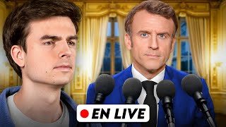 Emmanuel Macron répond aux journalistes en direct [upl. by Yadrahs]