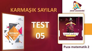 حل تستات بوزا رياضيات 2 الاعداد المركبة \ puza matematik 2 karmaşık sayılar test 5 [upl. by Atteuqahs]