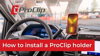 How to Install a ProClip USA Device Holder [upl. by Eirrek]