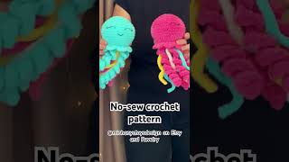 No sew Jellyfish crochet pattern crochetpattern crochetjellyfish jellyfish easycrochetpattern [upl. by Karine612]