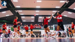 Nebraska volleyball team plays its spring match [upl. by Onailerua453]