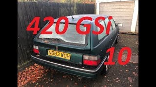 Rover 420 GSI Tourer  Video 10 Front refit and drivers seat [upl. by O'Connor]