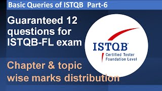 Chapter wise weightage for ISTQB exam  Important topics  Basic Queries Related to ISTQB Part 6 [upl. by Notserk]