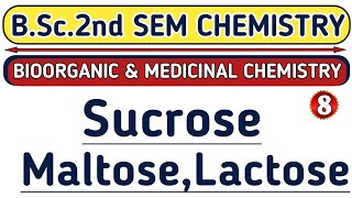 L8 Sucrose Maltose Lactose BSc 2nd sem chemistry  Aarti mam chemistry  Physics guru [upl. by Kosel]