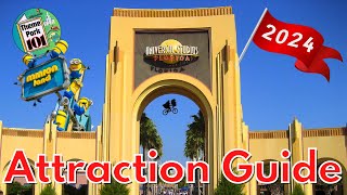 Universal Studios Florida ATTRACTION GUIDE  2024  NEW Minion Land  Universal Orlando Resort [upl. by Kinnard548]