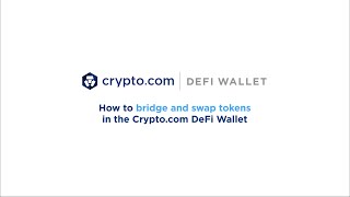 How to bridge and swap tokens in the Cryptocom DeFi Wallet [upl. by Biagio439]