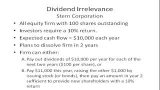 MampM Dividend Irrelevance [upl. by Alyakam]