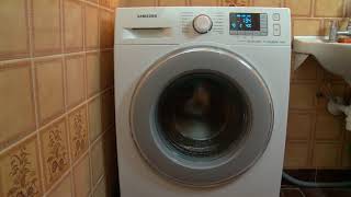 Samsung washing machine eco drum clean program  wash wasching machine demo [upl. by Fabien]