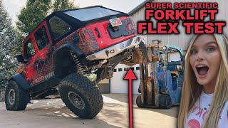 JEEP vs BUGGY vs BRONCO RAPTOR  Forklift Flex Test [upl. by Dachi]