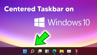 Windows 11 taskbar on windows 10 [upl. by Kilby812]