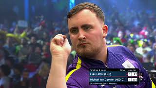 LUKE LITTLERS FIRST TV TITLE Littler v Van Gerwen  2024 Bahrain Darts Masters FULL FINAL [upl. by Erena]