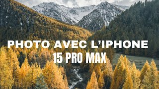 Les réglages de liPhone pour des photos incroyables iPhone 15 PRO MAX et iPhone 15 PRO [upl. by Ialohcin]