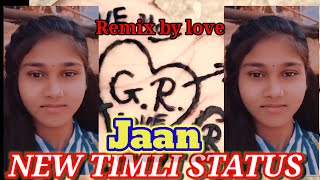 New Timli love Status 2024  New Timli Dj Remix Mix Songs  Guresh Nayak Janod [upl. by Yousuf804]