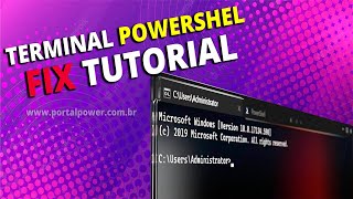 JANELA DO POWERSHELL CMD  ABRINDO TODA HORA SOLUÇÃO [upl. by Llerad]