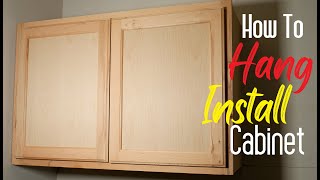 How To Install Hang Wall Cabinets Easy Simple [upl. by Greeson343]