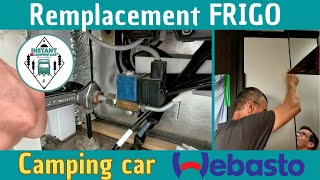 Remplacement dun FRIGO TRIMIXTE par un FRIGO à COMPRESSION Webasto  Toutes les étapes en 5MIN [upl. by Eenej861]