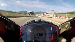 DUCATI 1199R ONBOARD CIRCUIT MUGELLO 206 lap [upl. by Wynnie]