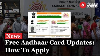 Aadhaar Card Update Government Extends Deadline To Update Aadhaar Card For Free Last Date Sep 14 [upl. by Enytsirhc676]