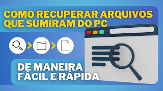 🔎Arquivos Sumiram do PC Como Recuperar 6 Soluções🗃 [upl. by Niveb]