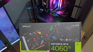 RTX 4060 Ti XLR8 Gaming Verto Epicx  Unboxing e teste de temperatura PTBR [upl. by Ojytteb]