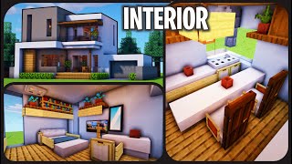 Cara Membuat Dekorasi amp Interior Rumah Modern 27   Minecraft Modern Pt36 [upl. by Mauceri]