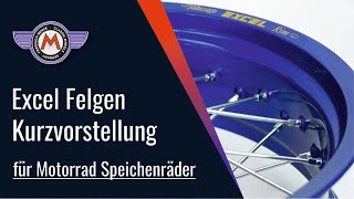 Excel Felgen für Motorrad Speichenräder [upl. by Gayn]